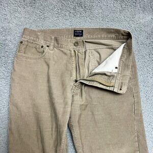 J Crew Corduroy Pants Mens 32x30 Beige The Sutton Cotton Casual Office